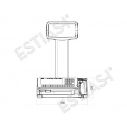 Label printing scale Η/Υ DIGI SM-5300 P