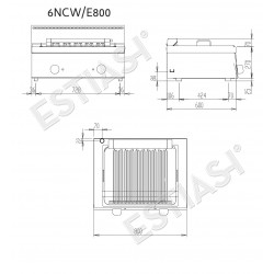 Γκριλιέρα διπλή ηλεκτρική επαφής BARON 6NCW/E800