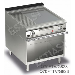 Gas griddle 80cm Q70FT Queen7 Baron