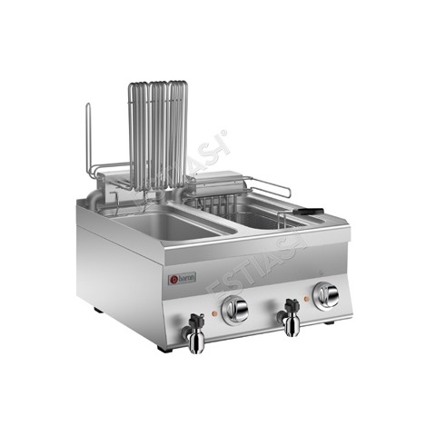 Commercial electric double fryer enhanced Baron 6NFR/E600PR